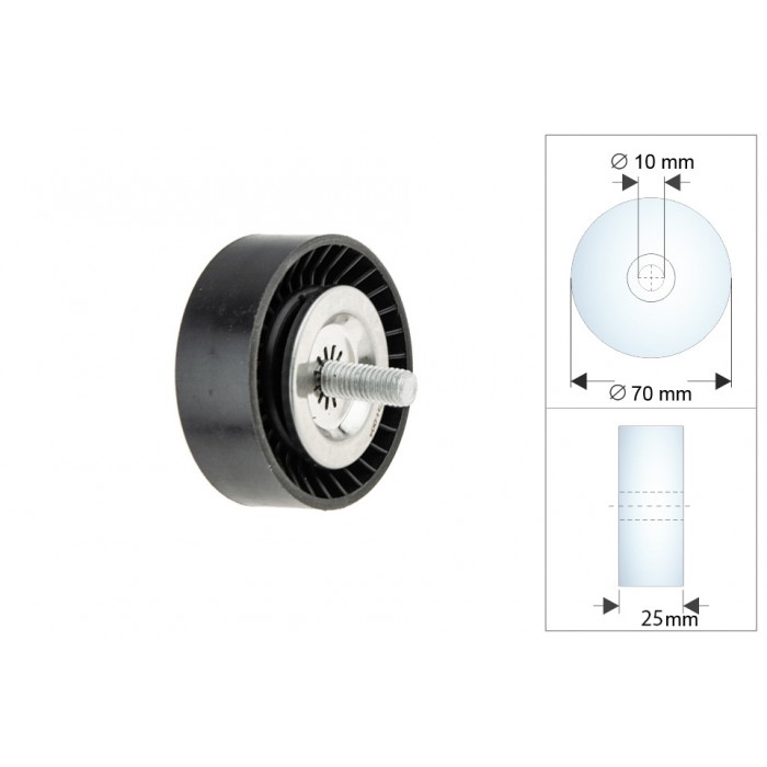 Galet enrouleur de Courroie d'Accessoire Pour Chrysler Dodge Jeep 04891596AB