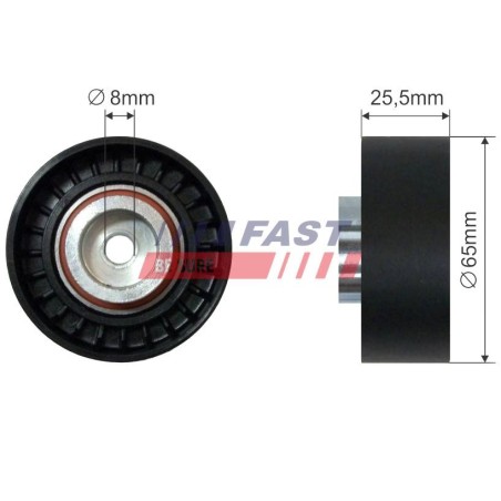 Galet enrouleur de Courroie d'Accessoire Pour Peugeot Fiat Ford Citroën 1117008