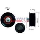 Galet enrouleur de Courroie d'Accessoire Pour Peugeot Fiat Ford Citroën 1372398