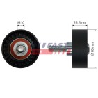 Galet enrouleur de Courroie d'Accessoire Pour Fiat Bravo II Stilo 60671789