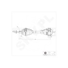 Cardan Arbre de Transmission Avant Gauche Pour VW Audi A3 Seat Skoda 1K0407271PC