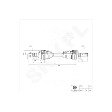 Cardan Arbre de Transmission Avant Droit Pour Opel Cadillac Saab Vauxhall 374893