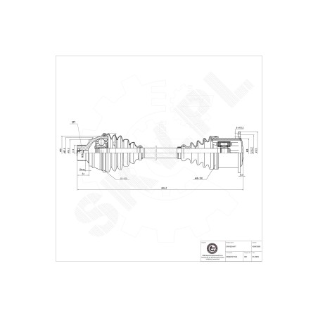 Cardan Arbre de Transmission Avant Pour Audi A4 A5 8K0407271AK 8K0407271D