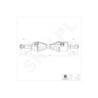 Cardan Arbre de Transmission Avant Gauche Pour Ford Tourneo Transit 2348206