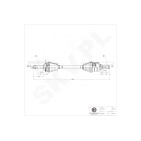 Cardan Arbre de Transmission Avant Gauche Pour Toyota Avensis Corolla 4342005241