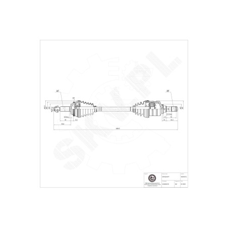 Cardan Arbre de Transmission Avant Gauche Pour Toyota Avensis Corolla 4342005241