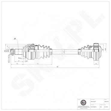 Cardan Arbre de Transmission Arrière Droit Pour BMW 7 E65 E66 E67 33207572424