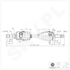 Cardan Arbre de Transmission Avant Gauche Pour Toyota Corolla 4342013050