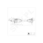 Cardan Arbre de Transmission Arrière Droit Pour BMW Série 1 E81 33217533446