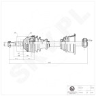 Cardan Arbre de Transmission Avant Gauche Pour Renault Clio II III Kangoo Nissan
