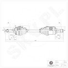 Cardan Arbre de Transmission Avant Gauche Pour Toyota Avensis Corolla 4342005380