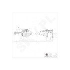 Cardan Arbre de Transmission Avant Droit Pour VW Audi A4 A6 Seat 8E0407272AR