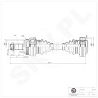 Cardan Arbre de Transmission Arrière Droit Pour BMW X3 E83 31217540116
