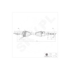 Cardan Arbre de Transmission Avant Droit Pour Renault Opel Nissan Vauxhall