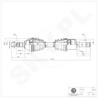 Cardan Arbre de Transmission Avant Pour Opel Saab Vauxhall 375057 93169644