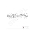 Cardan Arbre de Transmission Avant Gauche Pour Peugeot Fiat Citroën 1608509480