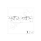 Cardan Arbre de Transmission Avant Gauche Pour Peugeot Fiat Toyota Citroën C5