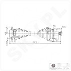 Cardan Arbre de Transmission Avant Droit Pour VW Seat Skoda Fabia I 6Q0407452HX