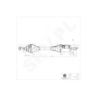Cardan Arbre de Transmission Avant Gauche Pour BMW F33 F83 F36 31607597693
