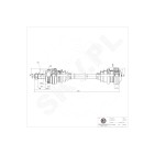Cardan Arbre de Transmission Arrière Gauche Pour BMW Série 3 E36 33217512143