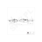 Cardan Arbre de Transmission Avant Droit Pour BMW X5 E70 F15 F85 31607607938