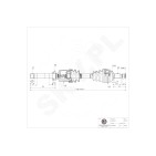 Cardan Arbre de Transmission Avant Droit Pour Peugeot 407 Citroën C5 C6