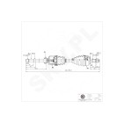 Cardan Arbre de Transmission Avant Droit Pour Peugeot 208 Citroën DS 1606498680