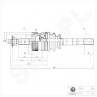 Cardan Arbre de Transmission Avant Gauche Pour Jeep Cherokee Grand I 4713189