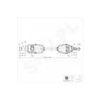 Cardan Arbre de Transmission Avant Gauche Pour Ford Galaxy Mondeo IV 1641301