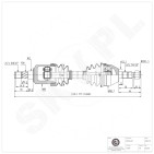 Cardan Arbre de Transmission Avant Gauche Pour Opel Astra H Zafira B Vauxhall