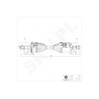Cardan Arbre de Transmission Avant Gauche Pour Land Rover 5H227A684DA