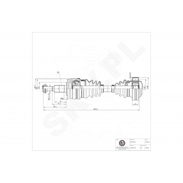 Cardan Arbre de Transmission Arrière Gauche Pour VW Multivan V VI 7H0501201C