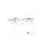 Cardan Arbre de Transmission Avant Droit Pour VW Passat Tiguan Audi A3 Q3 TT