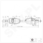 Cardan Arbre de Transmission Avant Gauche Pour Volvo S60 II S80 V60 I 31325116