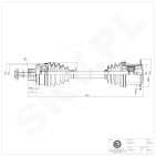 Cardan Arbre de Transmission Avant Pour Audi A6 A7 4G0407271A 4G0407271E