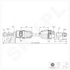 Cardan Arbre de Transmission Arrière Pour Ford Kuga II 1947217 2168926 5158310