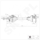 Cardan Arbre de Transmission Avant Droit Pour VW Passat Audi Skoda 8D0407272BC