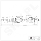 Cardan Arbre de Transmission Avant Droit Pour Volvo V60 II V90 XC60 36012827