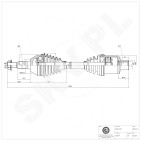 Cardan Arbre de Transmission Avant Droit Pour Opel Chevrolet Vauxhall 25946579