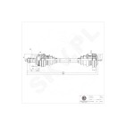 Cardan Arbre de Transmission Arrière Droit Pour BMW Série 3 E46 33211229496