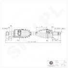 Cardan Arbre de Transmission Avant Gauche Pour BMW X5 E70 F15 F85 31607545125