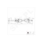 Cardan Arbre de Transmission Avant Droit Pour Peugeot Fiat Scudo Citroën Lancia