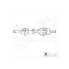 Cardan Arbre de Transmission Avant Gauche Pour Peugeot Fiat Citroën 327285