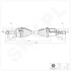 Cardan Arbre de Transmission Avant Gauche Pour Renault Dokker Lodgy Dacia Dokker