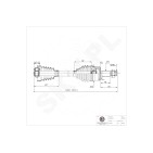 Cardan Arbre de Transmission Avant Gauche Pour Fiat Bravo II Van Stilo Lancia