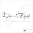 Cardan Arbre de Transmission Avant Gauche Pour Fiat Bravo II Van Stilo Lancia