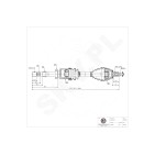 Cardan Arbre de Transmission Avant Droit Pour Ford Galaxy Mondeo IV 1512662