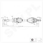 Cardan Arbre de Transmission Avant Droit Pour Ford Galaxy Mondeo IV 1512662
