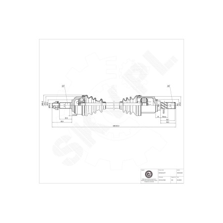 Cardan Arbre de Transmission Avant Gauche Pour Nissan Micra III Note 39101BH00A