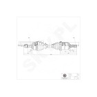 Cardan Arbre de Transmission Avant Gauche Pour Opel Adam Corsa D E Vauxhall Adam